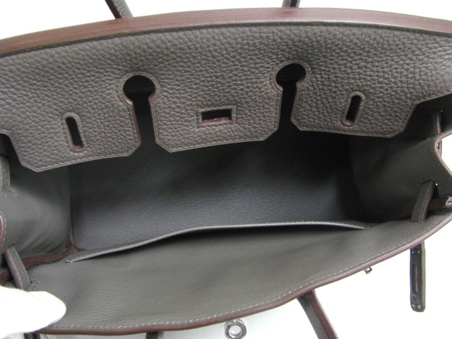 エルメス バーキン25(トゴ/エタン/シルバー/金具)